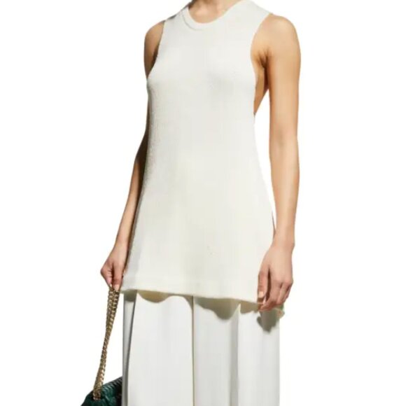 Proenza Schouler Tops - Proenza Schouler Twist Back Knit Tank - Size M - Cream